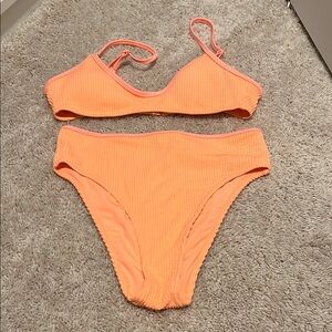 Vibrant Orange Bikini Set